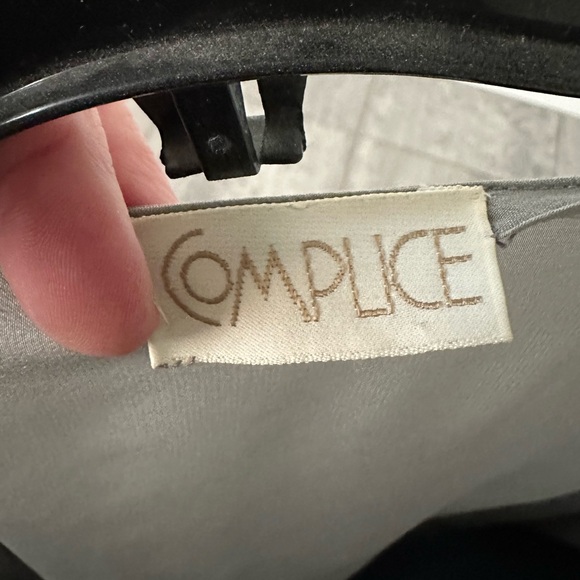 GIANNI VERSACE for COMPLICE SILK & LACE WRAP BLOUSE - NEVER WORN - Picture 5 of 7